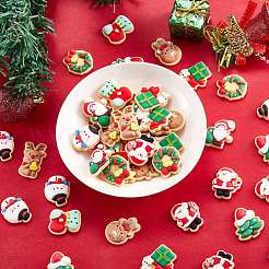 45Pcs 9 Styles Christmas Theme Opaque Resin Cabochons&nbsp;JX253A