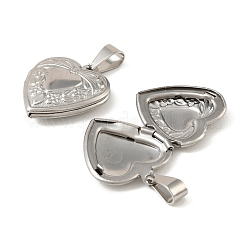 316 Stainless Steel Locket Pendants&nbsp;STAS-K321-23P