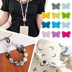 30Pcs 15 Colors Food Grade Eco-Friendly Silicone Focal Beads&nbsp;SIL-PH0001-14