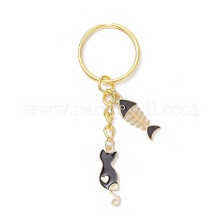 2Pcs Alloy Enamel Pendant Keychains&nbsp;KEYC-JKC01281