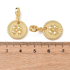 Brass European Dangle Charms&nbsp;KK-H278-01G-04