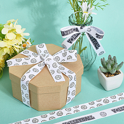2 Rolls 2 Styles Polyester Sport Ball Printed Grosgrain Ribbon for Sewing Decoration&nbsp;OCOR-GF0004-32A