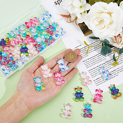 36Pcs 6 Styles Translucent Resin Pendants&nbsp;CRES-DC0001-06