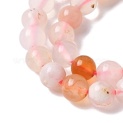 Natural Cherry Blossom Agate Beads Strands&nbsp;X-G-B130-4mm-02
