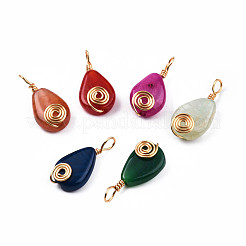 Natural Agate Pendants&nbsp;G-N326-137
