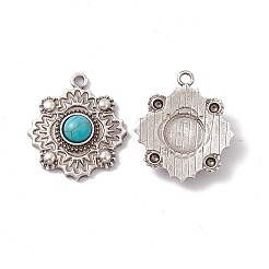 Synthetic Turquoise Pendants&nbsp;PALLOY-D013-19AS