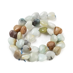 Natural Flower Amazonite Beads Strands&nbsp;G-B022-29C