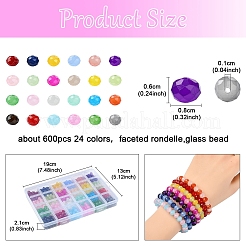 600Pcs 24 Colors Baking Paint Imitation Jade Glass Bead Strands&nbsp;DGLA-YW0001-29