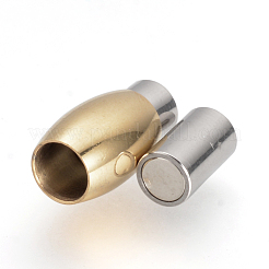 304 Stainless Steel Magnetic Clasps with Glue-in Ends&nbsp;STAS-Q211-01B
