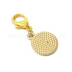 Smiling Face Alloy Enamel Pendant Decorations&nbsp;HJEW-JM02890