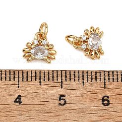 SHEGRACE Brass Clear Cubic Zirconia Charms&nbsp;XGRQ2O867-416G