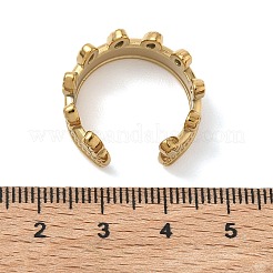 304 Stainless Steel Cuff Open Rings for Women&nbsp;RJEW-L341-02A-G