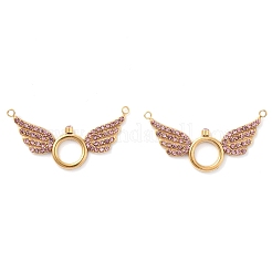 304 Stainless Steel Rhinestone Pendants&nbsp;STAS-Q340-08G