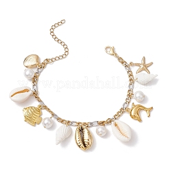Natural 304 Stainless Steel Charm Bracelets&nbsp;BJEW-JB11542