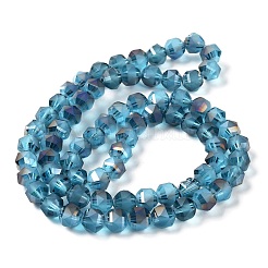 Electroplate Transparent Glass Beads Strands&nbsp;EGLA-I018-HR04