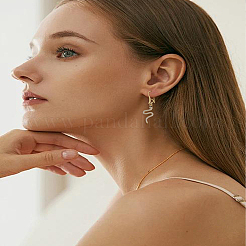 10Pcs Brass Earring Hooks&nbsp;KK-LP0004-02