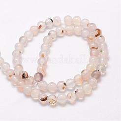 Natural Dendritic Agate Bead Strands&nbsp;G-G880-01-6mm