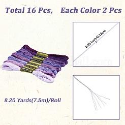 2 Bags 6-Ply Cotton Embroidery Floss&nbsp;DIY-DJ0005-18D
