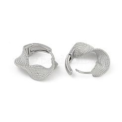 Brass Twist Hoop Earrings&nbsp;EJEW-Q391-05P-01