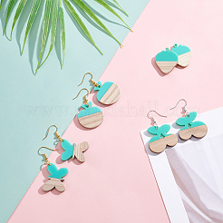 DIY Dangle Earring Making Kits&nbsp;RESI-OC0001-11