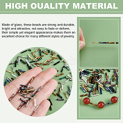 1260Pcs 7 Style Glass Twisted Bugle Beads&nbsp;SEED-PH0001-55