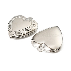 Heart Brass Locket Pendants&nbsp;KK-A276-13P