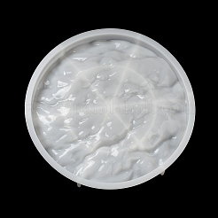 Ocean Wave Effect Flat Round Jewelry Plate DIY Silicone Molds&nbsp;LS-SIMO-C008-02B