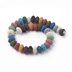 Natural Lava Rock Beads Strands&nbsp;G-F671-01A-17