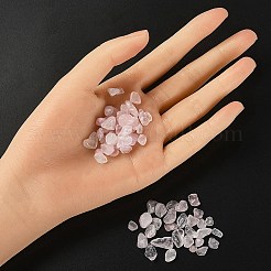 Natural Rose Quartz Chip Beads&nbsp;G-YW0002-10