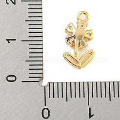 Brass Micro Pave Clear Cubic Zirconia Pendants&nbsp;KK-U015-09G