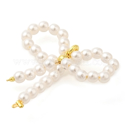 ABS Plastic Pearl Beaded Pendants&nbsp;KK-S396-34G