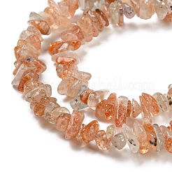 Natural Arusha Sunstone Chip Beads Strands&nbsp;G-G905-13