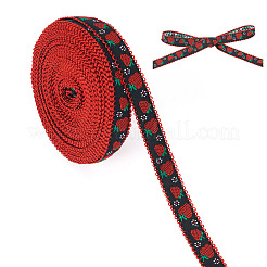 10Yards Polyester Strawberry Ribbon&nbsp;OCOR-TA0003-62C