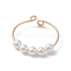 4Pcs 4 Style Brass Wire Wrap Open Cuff Rings Set&nbsp;RJEW-TA00109