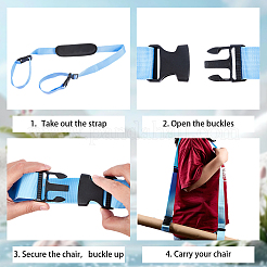 2Pcs Polyester Adjustable Strap with Plastic Clasp&nbsp;FIND-GF0008-50A