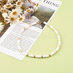 Polymer Clay Heishi Beaded Necklaces&nbsp;NJEW-JN03504-04