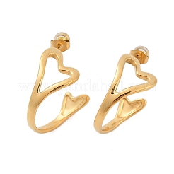 304 Stainless Steel Stud Earrings For Women&nbsp;EJEW-B114-04G