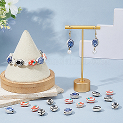 27Pcs 3 Colors Handmade Porcelain Beads&nbsp;PORC-FH0001-18