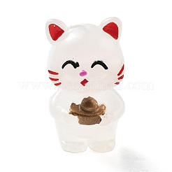 Luminous Resin Lucky Cat Display Decorations&nbsp;DJEW-P020-01C