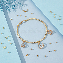 200Pcs Brass Spacer Beads&nbsp;KK-UN0003-24
