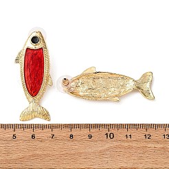 Alloy Fish Stud Earrings&nbsp;EJEW-Z142-03G
