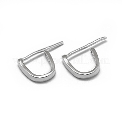 Anti-Tarnish 925 Sterling Silver Ice Pick Pinch Bails&nbsp;STER-L057-079B