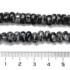 Natural Snowflake Obsidian Beads Strands&nbsp;G-Q167-B22-01