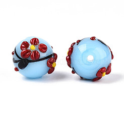 Handmade Lampwork Enamel Beads&nbsp;LAMP-T023-23F