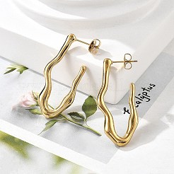304 Stainless Steel Stud Earrings&nbsp;EJEW-M072-05G