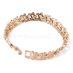 Brass Link Chain Bracelets for Women Men&nbsp;BJEW-P324-01I-KCG