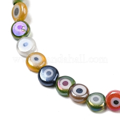 Handmade Evil Eye Lampwork Beads Strands&nbsp;LAMP-G166-04B-03