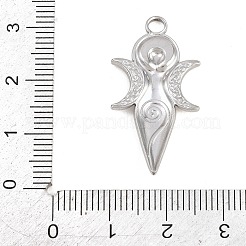 304 Stainless Steel Blue Enamel Pendants&nbsp;STAS-E524-09P