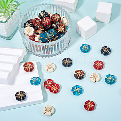 80Pcs 5 Colors Transparent Acrylic Beads&nbsp;MACR-TA0002-24