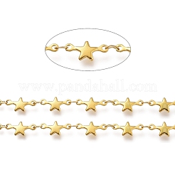 304 Stainless Steel Star Link Chains&nbsp;CHS-M003-06G